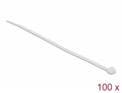 18606 Delock 100 x átlátszó kábelkötegelő hossz: 200 mm, szélesség: 3,6 mm
