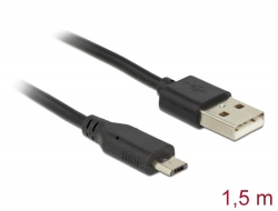 83272 Delock USB to Micro USB data and power cable with LED indication