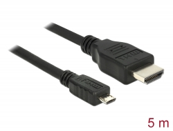 83651 Delock Cable MHL 3.0 macho > High Speed HDMI-A macho 4K 5 m