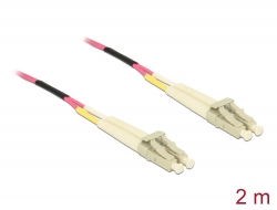 84641 Delock Cable de fibra óptica LC > LC multimodo OM4 2 m