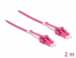 85133 Delock Cable de fibra óptica LC > LC multimodo OM4 Uniboot 2 m