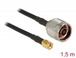 88939 Delock Antenna Cable N plug > RP-SMA plug CFD200/RF200 1.5 m low loss