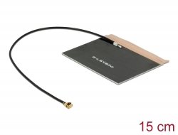 88981 Delock Antena LTE I-PEX Inc., MHF® I macho de 2,0 - 3,5 dBi y PCB de 1.13 15 cm interna autoadhesiva