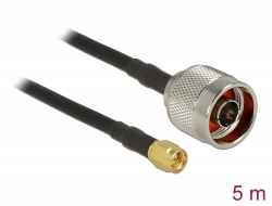 89418 Delock Antenna Cable N plug > SMA plug CFD200/RF200 5 m low loss