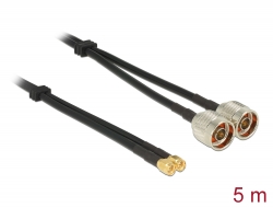 89467 Delock Antenski kabel s N utikačem > SMA utikač dvostruki kabel RG-58 C/U 5 m