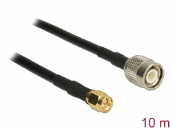89507 Delock Antenna Cable TNC plug > SMA plug RG-58 C/U 10 m