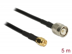 89509 Delock Antenna Cable TNC plug > SMA plug RG-58 C/U 5 m
