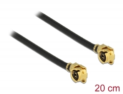 89608 Delock Anténní kabel I-PEX Inc., MHF® I samec na I-PEX Inc., MHF® I samec 1,13 20 cm