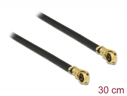 89644 Delock Câble d'antenne I-PEX Inc., MHF® 4L mâle vers I-PEX Inc., MHF® 4L mâle 1,13 30 cm
