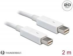 83167 Delock Thunderbolt™ 2-kábel 2 m fehér