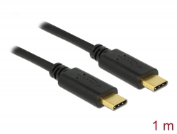 83323 Delock USB 2.0 kabel Type-C till Type-C 1 m PD 5 A E-Marker