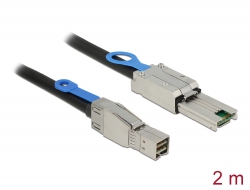 83572 Delock Cable Mini SAS HD SFF-8644 > Mini SAS SFF-8088 de 2 m