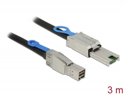 83735 Delock Cable Mini SAS HD SFF-8644 > Mini SAS SFF-8088 de 3 m