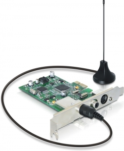 61642  Delock Hybridní DVB-T přijímač (analogový + digitální) pro PCI Express Card