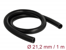 60458 Delock Manşon protecţie cablu 1 m x 21,2 mm, negru