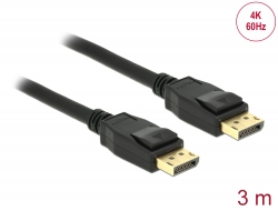 83807 Delock Kabel DisplayPort 1.2 Stecker > DisplayPort Stecker 4K 3 m 