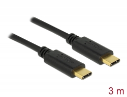 83867 Delock USB 2.0 cable Type-C to Type-C 3 m 3 A