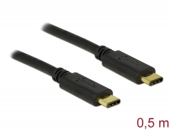 83672 Delock Καλώδιο USB 2.0 Type-C σε Type-C 0,5 m 3 A