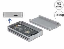 42012 Delock Carcasa USB4™ 40 Gbps para 1 x SSD M.2 NVMe - sin herramientas