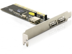 89040 Delock Karta PCI USB 2.0  2+1 Port