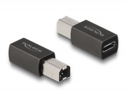 65839 Delock Adaptér USB 2.0 ze zásuvky USB Type-C™ na Typ-B, zástrčkový