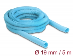 20882 Delock Samouzavírací tkaninové opláštění, tepelně odolné 5 m x 19 mm, modrý