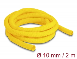 20868 Delock Manșon țesut cu auto-închidere rezistent la căldură, 2 m x 10 mm, galben
