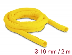 20870 Delock Manchon tissé, auto-fermant, résistant à la chaleur 2 m x 19 mm, jaune