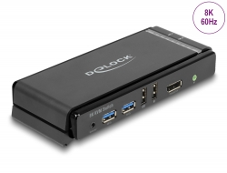 11476 Delock DisplayPort 1.4 KVM Switch 8K 60 Hz med USB 5 Gbps och Audio