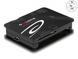 91007 Delock Lettore di schede USB 2.0 per schede di memoria CF / SD / Micro SD / MS / xD / M2