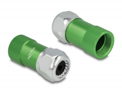87823 Delock Cable Gland 6.4 mm with strain relief and bending protection, dust and waterproof housing (IP67) made of aluminium
