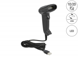 90557 Delock USB Barcode Scanner 1D and 2D with connection cable - German Version