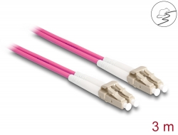 87915 Delock Fiber Optical Cable with metal armouring LC Duplex to LC Duplex Multi-mode OM4 3 m