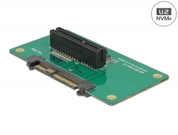 62863 Delock Adapter U.2 SFF-8639 > PCIe x4 rögzítőlemezzel
