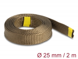 20889 Delock Manșon împletit din fibre de bazalt 2 m x 25 mm, maro