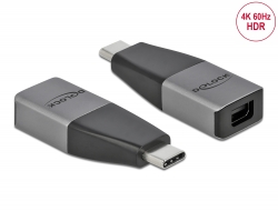 64121 Delock Adapter USB Type-C™ do mini DisplayPort (DP Alt Mode) 4K 60 Hz – kompakt