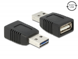 65520 Delock Adapter EASY-USB 2.0-A Stecker > USB 2.0-A Buchse 