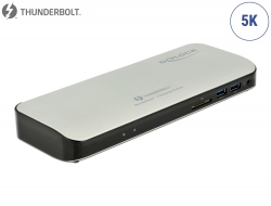 87725 Delock Thunderbolt™ 3 priključna stanica 5K - HDMI / USB 3.0 / USB-C™ / SD / LAN