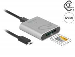 91751 Delock USB Type-C™ Card Reader with aluminium enclosure for CFexpress memory cards