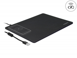 12595 Delock Mouse pad USB con función de carga inalámbrica