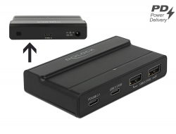 64054 Delock Vanjski USB 3.1 koncentrator 2 ulaz Tip-A i 2 ulaz USB Type-C™ s 10 Gbps