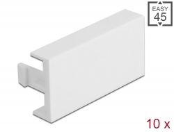 81301 Delock Placă de acoperire Easy 45 pentru modul, 45 x 22,5 mm, 10 bucăți, alb