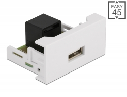 81344 Delock Modulo Easy USB 2.0 Tipo-A femmina per porta RJ45 femmina 22,5 x 45 mm