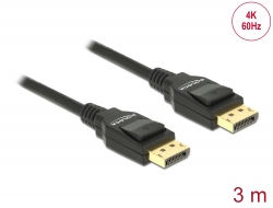82424 Delock Kabel DisplayPort 1.2 Stecker > DisplayPort Stecker 4K 3 m