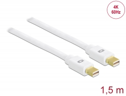 82775 Delock Cable Mini DisplayPort 1.2 male > Mini DisplayPort male 4K 60 Hz 1.5 m