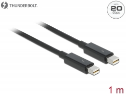 83149 Delock Cable Thunderbolt™ 2 macho > Thunderbolt™ 2 macho 1 m negro