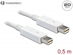 83165 Delock Thunderbolt™ 2-kábel 0,5 m fehér