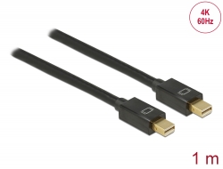 83473 Delock Câble Mini DisplayPort 1.2 mâle > Mini DisplayPort mâle 4K 60 Hz 1 m