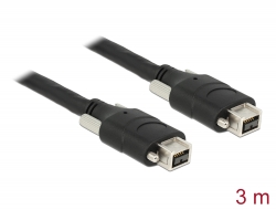 83593 Delock Cable FireWire 9 pin male with screws > 9 pin male with screws 3 m