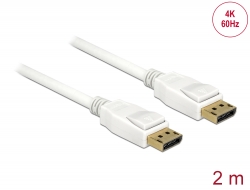 84877 Delock Kabel DisplayPort 1.2 Stecker > DisplayPort Stecker 4K 2 m 